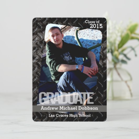 12x18 Black Steel Metal Aluminium Senior Ankündigu Ankündigung (Stehend Vorderseite)