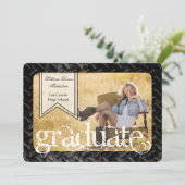 12x18 Black Steel Metal Aluminium Senior Ankündigu Ankündigung (Stehend Vorderseite)