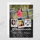 12x18 Black Steel Metal Aluminium Senior Ankündigu Ankündigung (Vorne/Hinten)