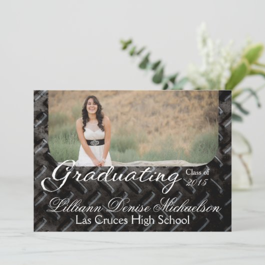 12x18 Black Steel Metal Aluminium Senior Ankündigu Ankündigung (Stehend Vorderseite)