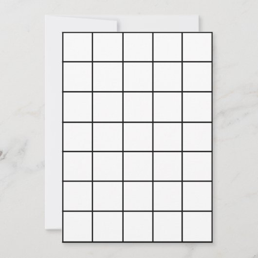 12x18 Blank Paper Gridmap Einladung (Vorderseite)