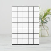 12x18 Blank Paper Gridmap Einladung (Stehend Vorderseite)