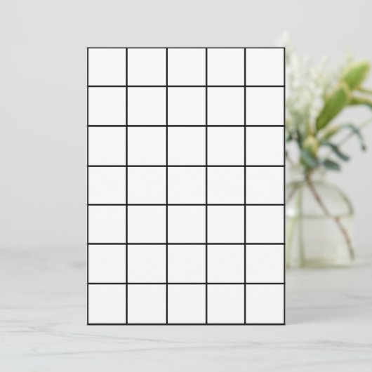 12x18 Blank Paper Gridmap Einladung (Stehend Vorderseite)