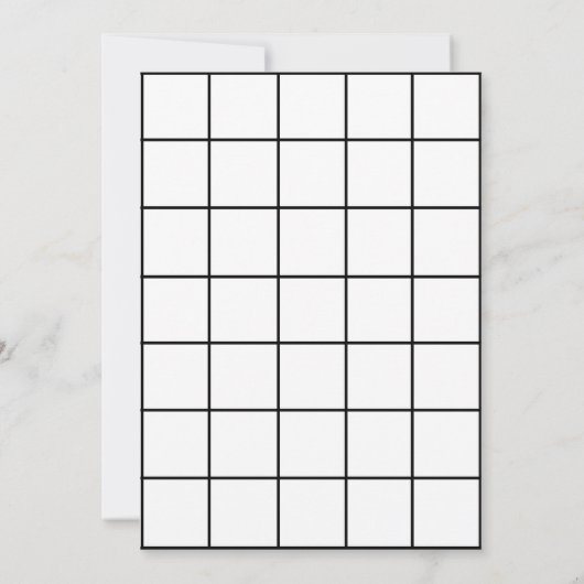 12x18 Blank Paper Gridmap Einladung (Rückseite)