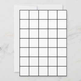 12x18 Blank Paper Gridmap Einladung