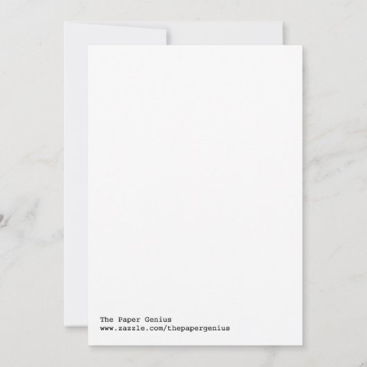 12x18 blauer Stern-bewegliche Einladung (Rückseite)