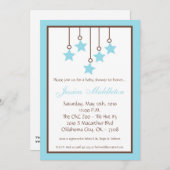 12x18 blauer Stern-bewegliche Einladung (Vorne/Hinten)