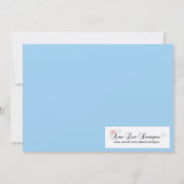 12x18 Blue Masquerade Sweet 16 Geburtstag Einladun Einladung (Rückseite)