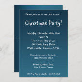 12x18 Blue XMAS Tree Weihnachtsfeier Party Einladu Einladung (Vorne/Hinten)