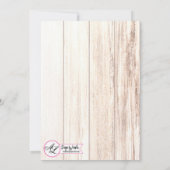 12x18 Boots Country Rustic Wester Hochzeit Einladu Einladung (Rückseite)