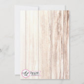 12x18 Boots Country Rustic WesternEinladung Hochze Einladung (Rückseite)