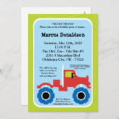 12x18 Boy Monster Truck Geburtstagsparty Einladung (Vorne/Hinten)