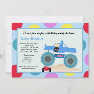 12x18 Boy Punk 4x4 Lkw Geburtstagsparty Einladung