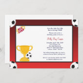 12x18 Boy Sports Soccer Kinderdusche Einladung (Vorne/Hinten)