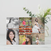 12x18 Brick Wall Grunge Gebäude Senior Ankündigung (Stehend Vorderseite)