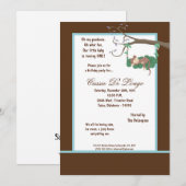 12x18 Brown Monkey Geburtstagsparty Einladung (Vorne/Hinten)