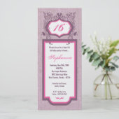 12x18 Butterfly Blumensüß 16 Geburtstag Einladung (Stehend Vorderseite)