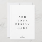 12x18 Card-Druck Einladung (Rückseite)