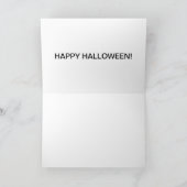 12x18 CARD glücklicher halloween. Ziegenböse Dankeskarte (Innenseite)