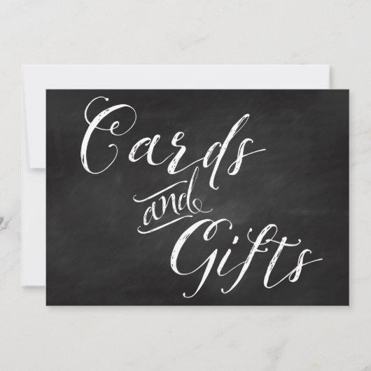 12x18 Cards & Gift Card Sign for Wedding (Vorderseite)