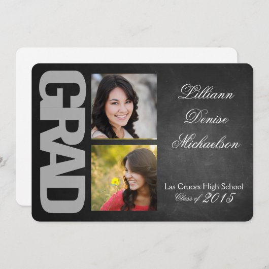 12x18 Chalkboard Black Board Vorstandsankündigung Ankündigung (Vorne/Hinten)