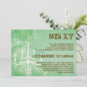 12x18 Chandelier Quinceanera Birthday Einladung (Stehend Vorderseite)