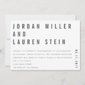 12x18 Charlie Minimalistisch Hochzeitseinladung Einladung (Vorderseite)