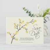 12x18 Cherry Blossom Designer Save the Date 2 Zitr (Stehend Vorderseite)