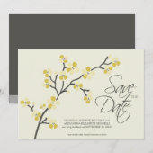 12x18 Cherry Blossom Designer Save the Date 2 Zitr (Vorne/Hinten)