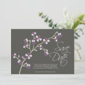 12x18 Cherry Blossom Designer Save the Date: Date (Stehend Vorderseite)