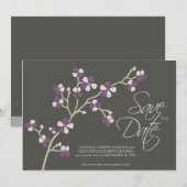 12x18 Cherry Blossom Designer Save the Date: Date (Vorne/Hinten)