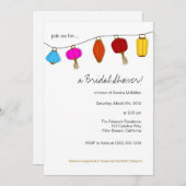 12x18 Chinese Lanterns Einladungen (Vorne/Hinten)