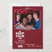 12x18 Christmas XMAS Behielt Ruhe Merry auf der FO