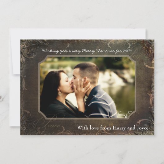 12x18 Christmas XMAS FOTO Weihnachtskarte Feiertagskarte (Vorderseite)