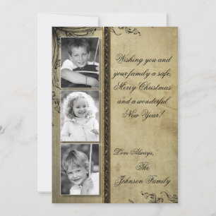 12x18 Christmas XMAS Happy Holiday FOTO Card Feiertagskarte