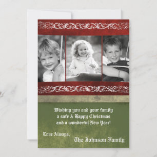 12x18 Christmas XMAS Happy Holiday FOTO Card Feiertagskarte