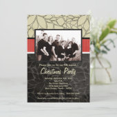 12x18 Christmas XMAS Happy Holiday FOTO Einladung (Stehend Vorderseite)