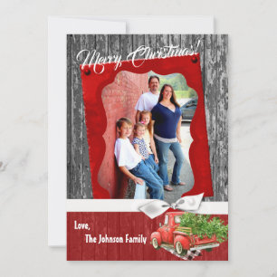 12x18 Christmas XMAS Weihnachts-Truckfoto Feiertagskarte