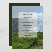 12x18 Cliffs of Moher Ireland Wedding Einladung (Vorne/Hinten)