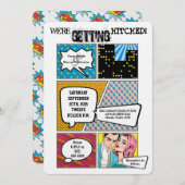 12x18 Comic Strip Book Pop Einladung (Vorne/Hinten)