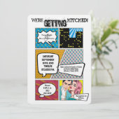 12x18 Comic Strip Book Pop Einladung (Stehend Vorderseite)