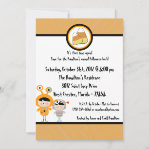 12x18 Costume Party Halloween-Party Einladung