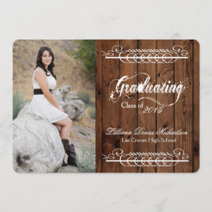 12x18 Country Rustic Barn Wood Senior Ankündigung