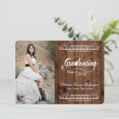 12x18 Country Rustic Barn Wood Senior Ankündigung (Stehend Vorderseite)