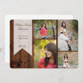 12x18 Country Rustic Barn Wood Senior Ankündigung (Vorne/Hinten)