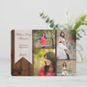 12x18 Country Rustic Barn Wood Senior Ankündigung (Stehend Vorderseite)