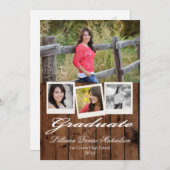 12x18 Country Rustic Barn Wood Senior Ankündigung (Vorne/Hinten)