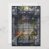 12x18 Courtyard Paper Gridmap Einladung (Vorderseite)