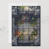 12x18 Courtyard Paper Gridmap Einladung (Rückseite)