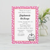 12x18 Crib Cradle Baby Babybettdusche Einladung (Stehend Vorderseite)